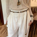 Boho-Style Handmade Weave Beaded Waist Belt 6W6JBT241