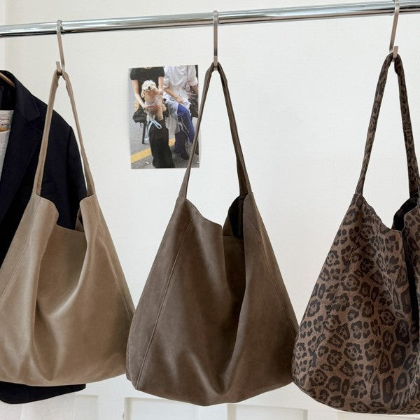 Large Suede Shoulder Bags - DippedShop Wholesale - #8099