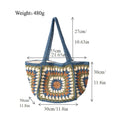 Boho Crochet Tote Bag - DippedShop Wholesale - #5315