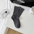 Casual Thin Breathable Solid Color Crew Socks 6W8FSO522