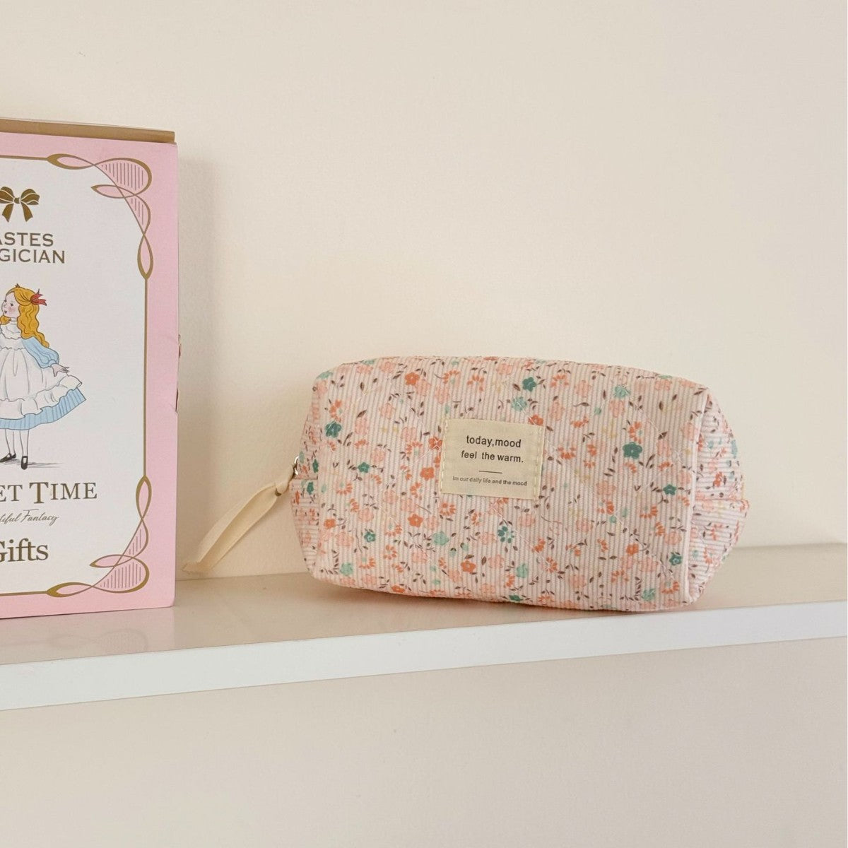 Flower Print Makeup Bag - DippedShop Wholesale - #1491