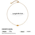 Gold Plated Geometric Pendant Necklace - DippedShop Wholesale - #2275