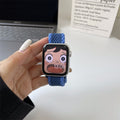 Color Block Nylon Weave Watch Band 6W6JWA140