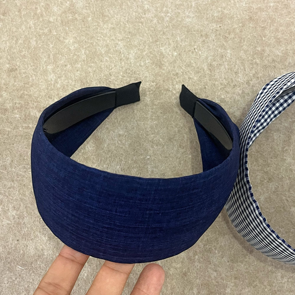 Minimalist Solid Color Fabric Wide Headband 6W6HBD294