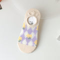 Floral Mesh No Show Socks - DippedShop Wholesale - #5059