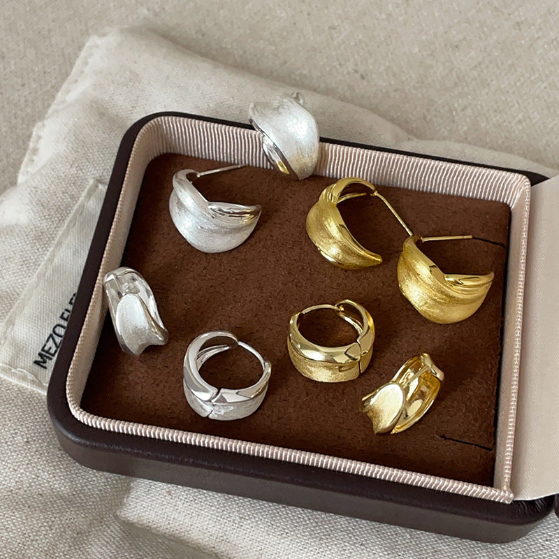 Minimalist Irregular Hoop Earrings - DippedShop Wholesale - #1235