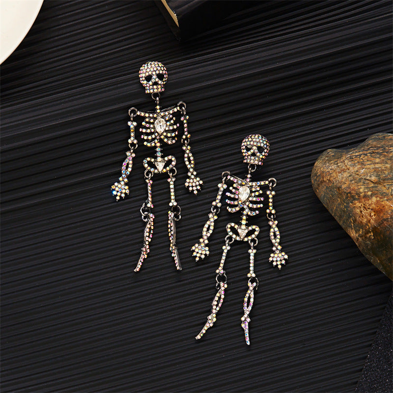 Skull Drop Earrings - DippedShop Wholesale - #3587