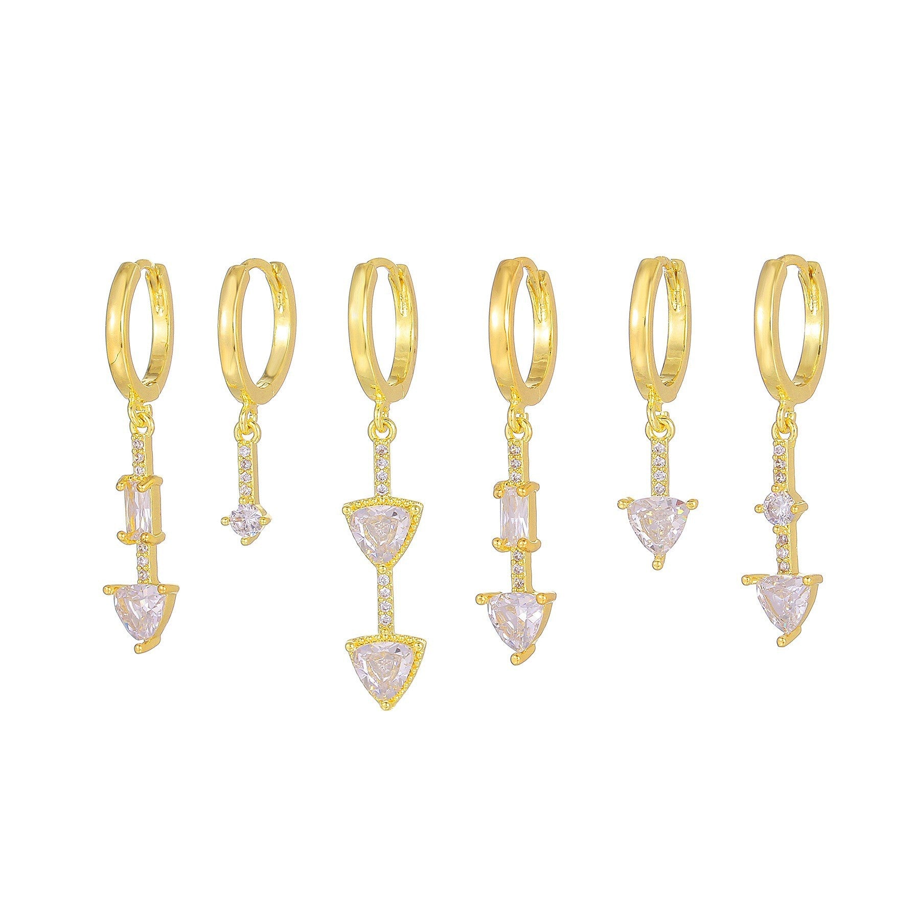 Stylish Gold Plated Moon Penda - DippedShop Wholesale - #6627