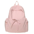 Sweet Solid Color Bowknot Large Capacity Backpack 6S10BBG1449