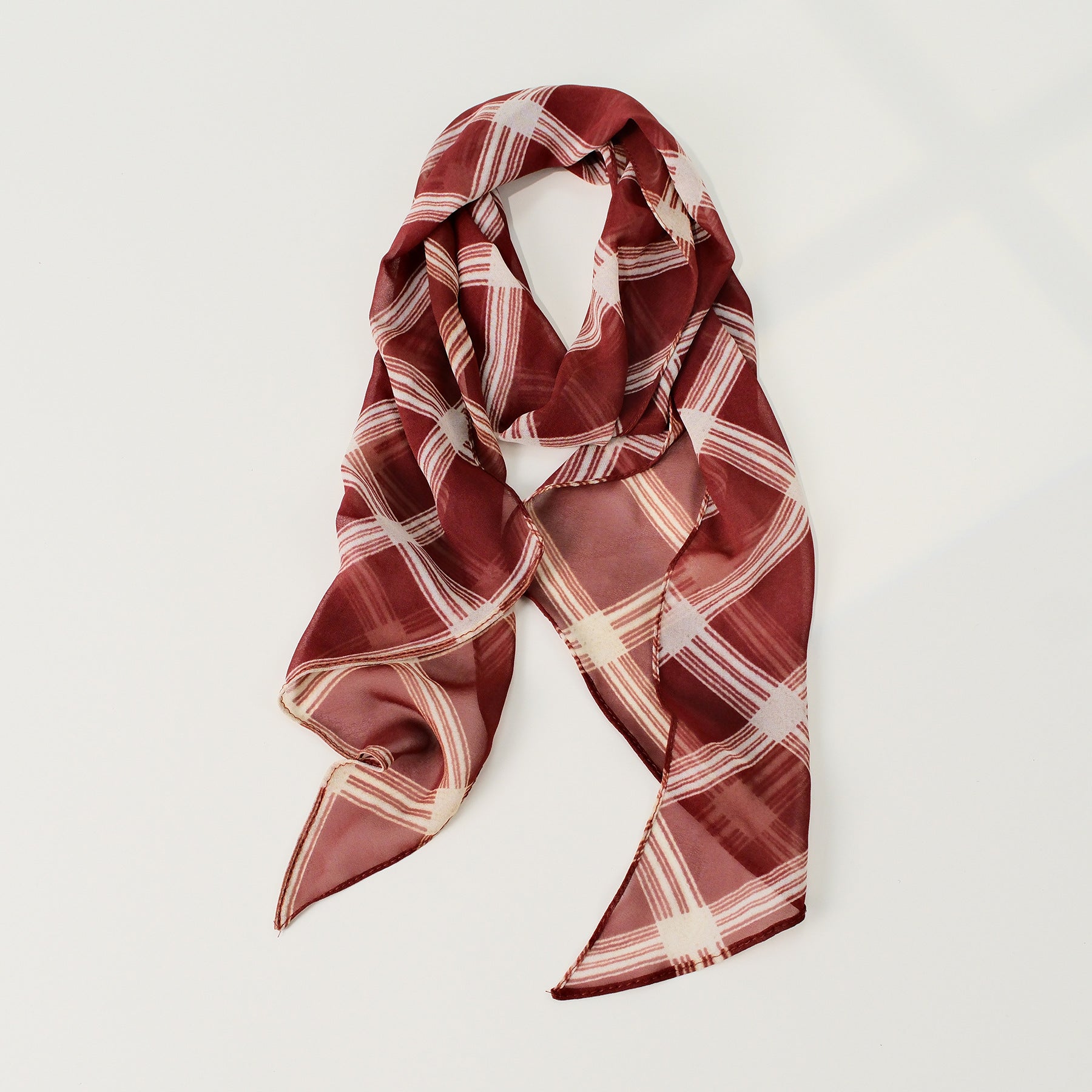 Chic Color Block Polka Dots Silk Scarf 6W6NSI253