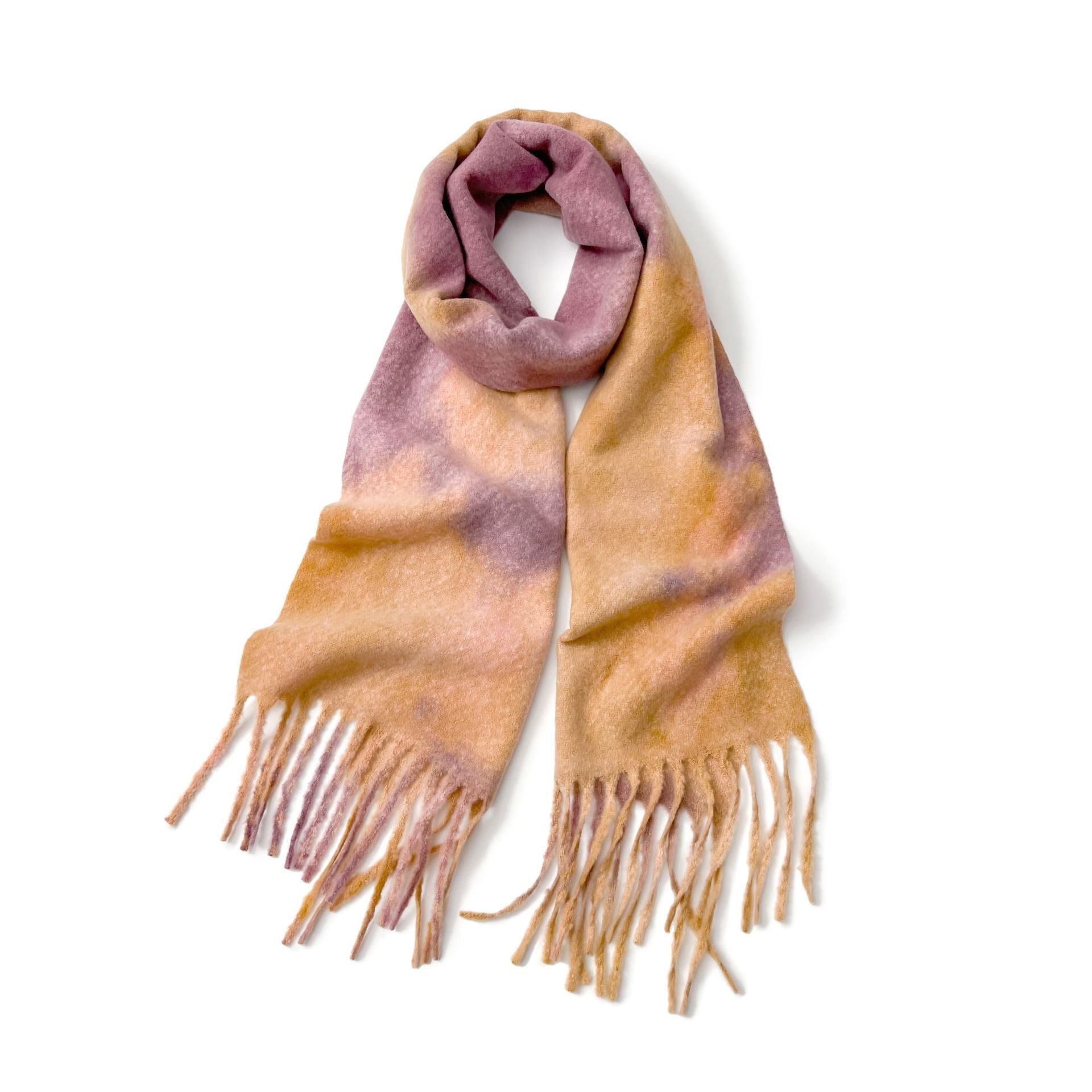 Women's Fringed Scarf - DippedShop Wholesale - #8963