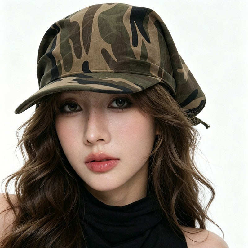 Vintage Camo Hip-hop Street Headscarf Baseball Cap 8BK6HAT192L