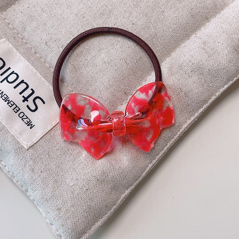 Sweet Bow Knot Elastic Ponytail Holder Hair Tie 6W6HSR466