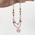 Double-Layered Lilac Beaded Necklace - DippedShop Wholesale - #0275
