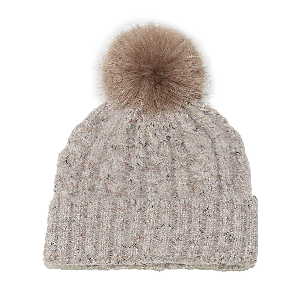 Cute Plush Pom-Pom Warm Knit Beanie Hat 6W6HAT633