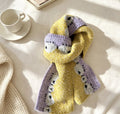 Cute Color Contrast Wool Blend Knit Scarf 6W6NSC129