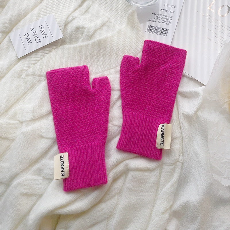 Thick Warm Fingerless Gloves - DippedShop Wholesale - #7139