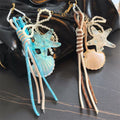 Ocean Element Starfish Shell Pendant Keychain 6W10BBC373