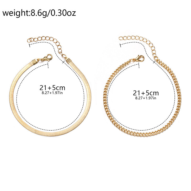Minimalist Gold Plated Double - DippedShop Wholesale - #3267