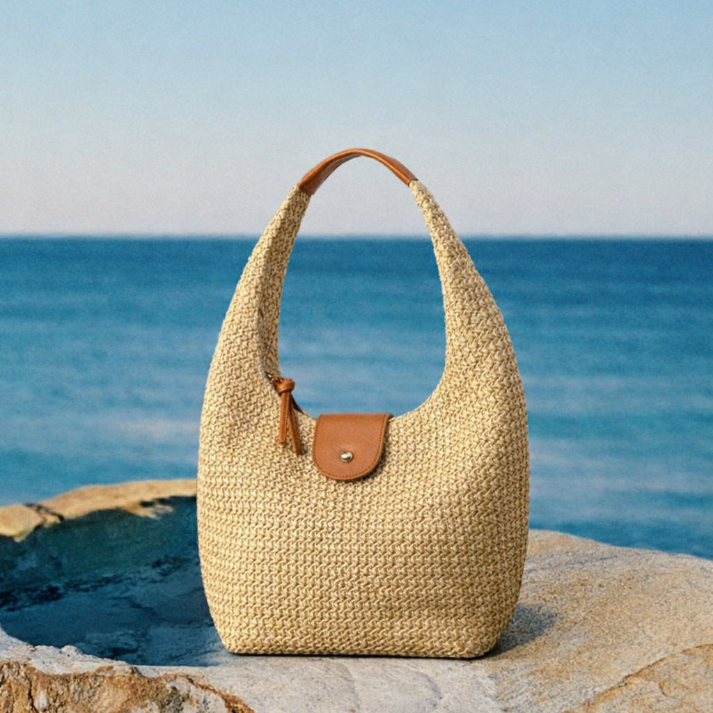 Fashion Beach Handmade Straw Woven Underrarm Bag 8BW6BBG426T