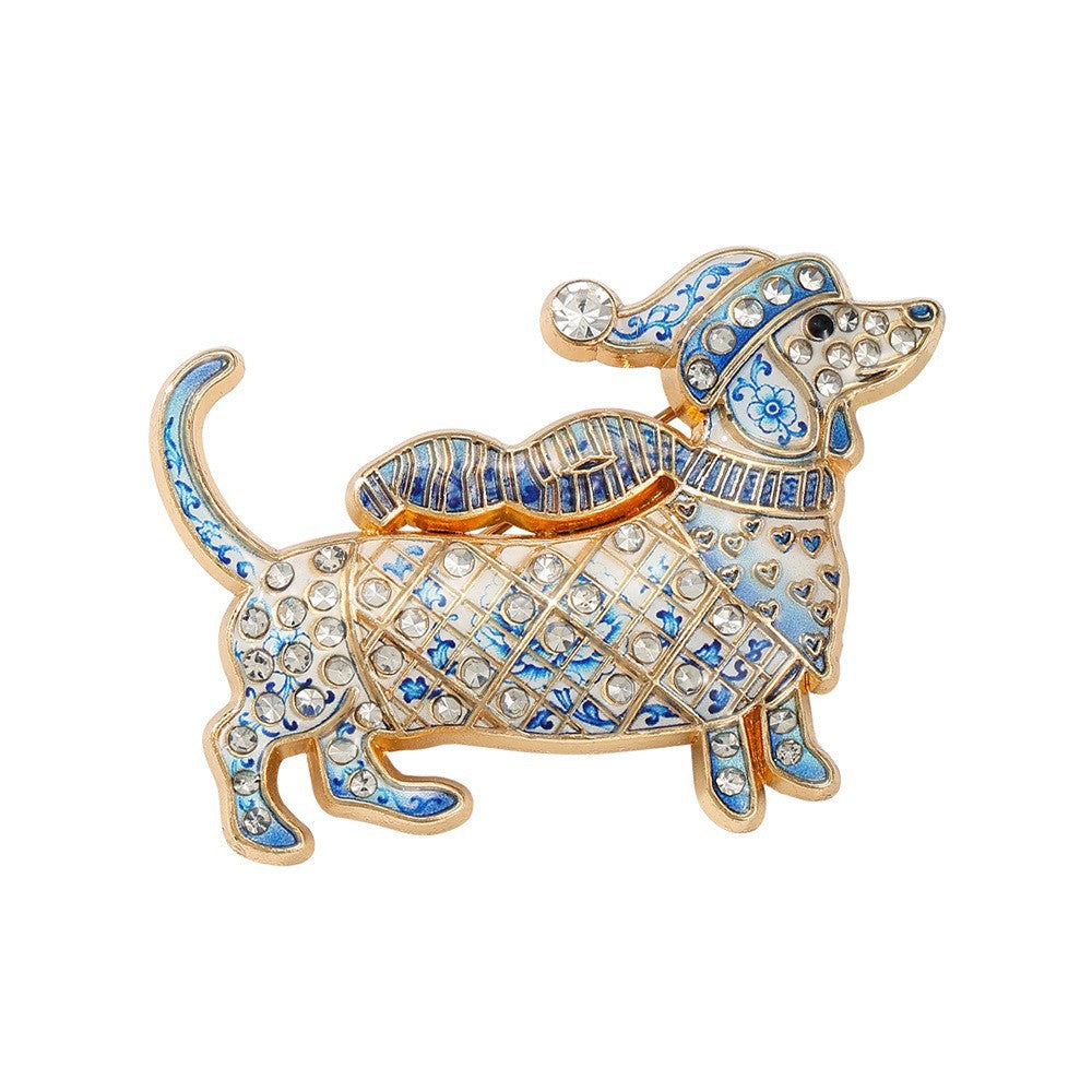 Christmas Series Enamel Rhinestone Brooch 6W6JPB63