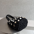 Solid Color Shell Tassel Pendant Hollow Handbag MK2BLK6S10BBG870