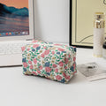 Colorful Floral Quilted Cosmetic Storage Bag 6C5CO73