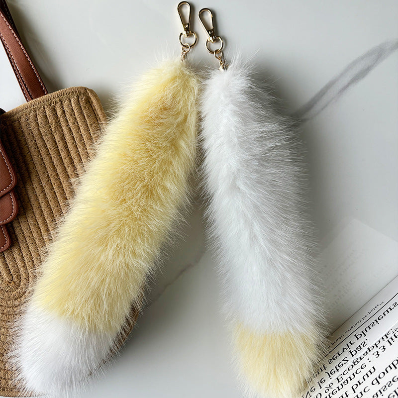 Fluffy Furry Tail Keychain - DippedShop Wholesale - #2435