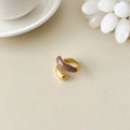 Stylish Gold Plated Rose Motif - DippedShop Wholesale - #2275
