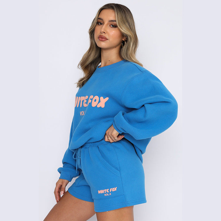 Letter Print Sweatshirt Set - DippedShop Wholesale - #2947