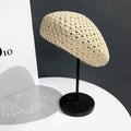 Simple Hollow Out Crochet Thin Beret Hat MK2CK6W6HAT65