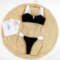 Color Block Strap Bikini - DippedShop Wholesale - #5139