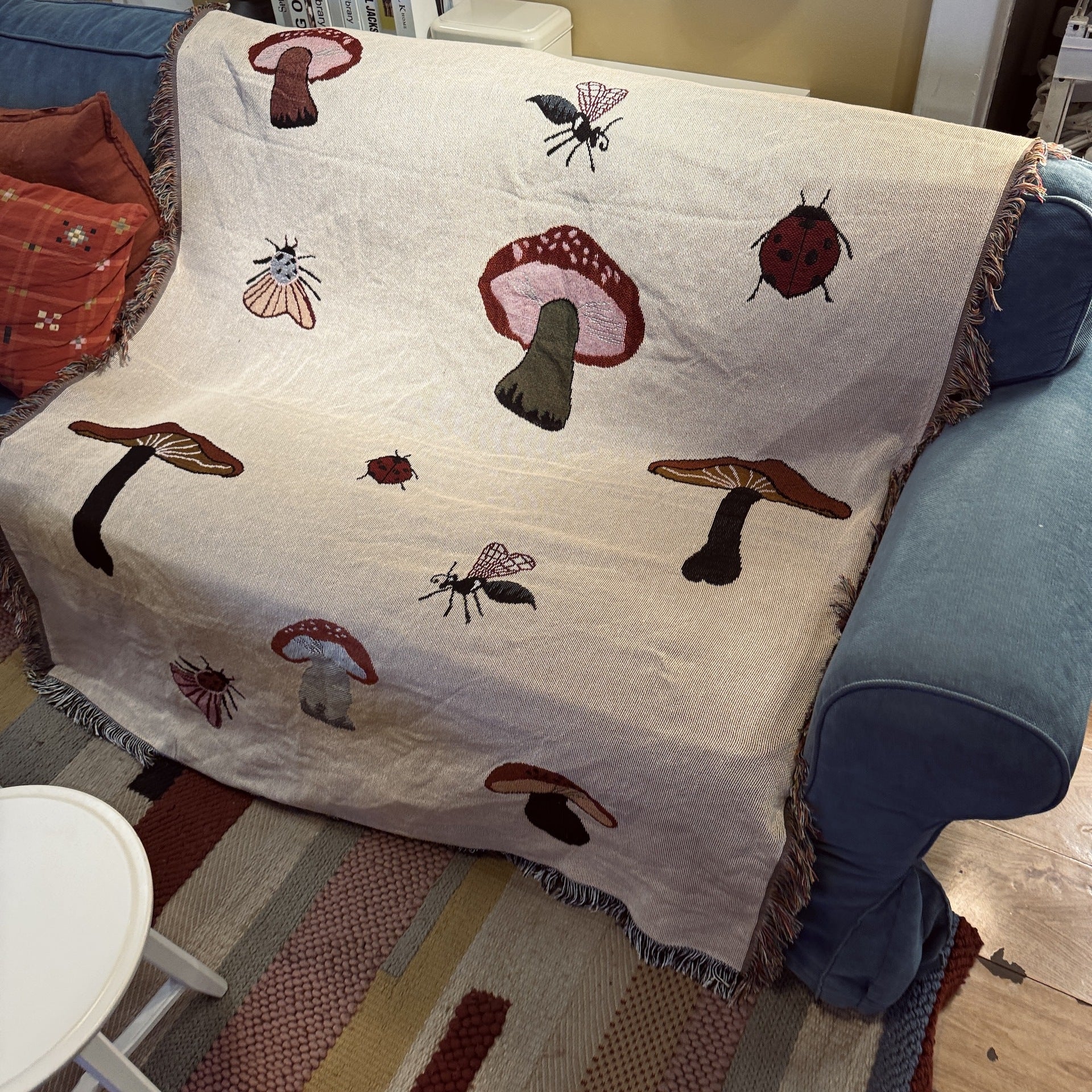 Mushroom Insect Tapestry Blanket - DippedShop Wholesale - #9635