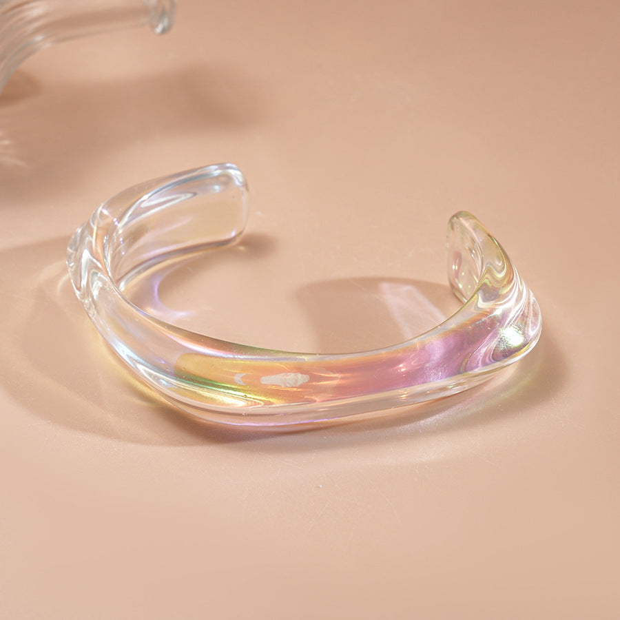 Trendy Iridescent Irregular Ac - DippedShop Wholesale - #7875