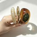 3-Piece Vintage Irregular Resin Bracelet Set 6W6JBR576