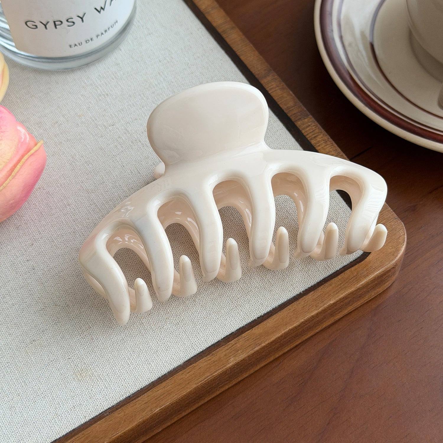 Minimalist Solid Color Durable Large Hair Claw 8AS6HCP280L