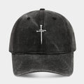 Vintage Wash Fade Cross Embroidery Baseball Caps MK2COW6W6HAT226