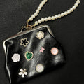 Floral Embellished Coin Purse - DippedShop Wholesale - #0291