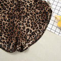 Leopard Print Lapel Sleepwear Set - DippedShop Wholesale - #3251