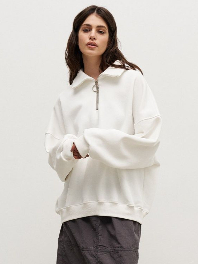Loose Lapel Zipper Hoodie - DippedShop Wholesale - #0819