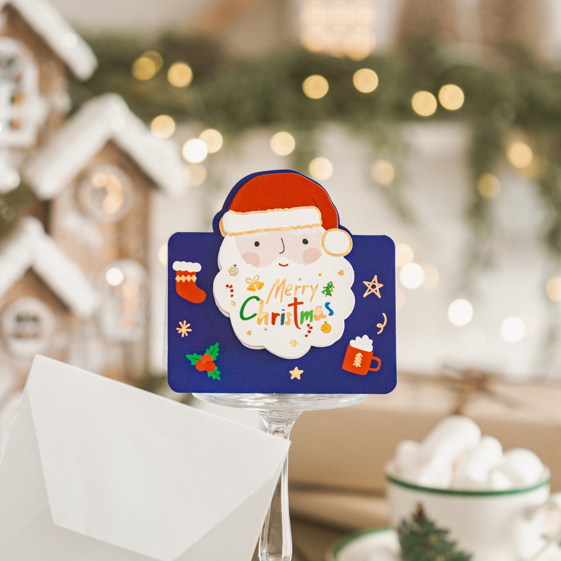 Cute Gold Foiling Christmas Greeting Card DP25H498