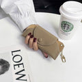Solid Color Flip Over Portable Sunglasses Case MK2BLC6W13HSY47