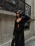 Sexy V-Neck Knit Cover Up - DippedShop Wholesale - #8707