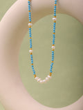 Pearl Beaded Chain Necklace - DippedShop Wholesale - #4323