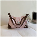 Stylish Color Block Metal Buckle Shoulder Bag 6W10BBG1350