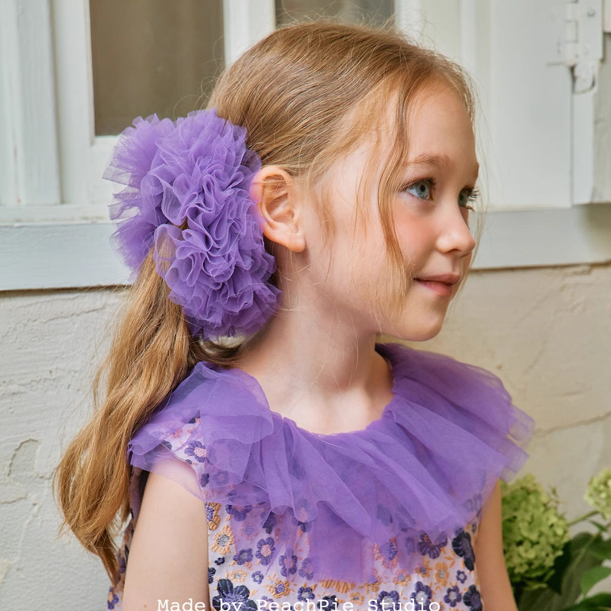 Oversized Tulle Lace Mesh Hair Scrunchie 6W6HSR468