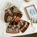 Jacquard Keyhole Mini Scarf - DippedShop Wholesale - #9219