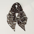Color Block Plaid Print Silk Scarf 6W6NSI222
