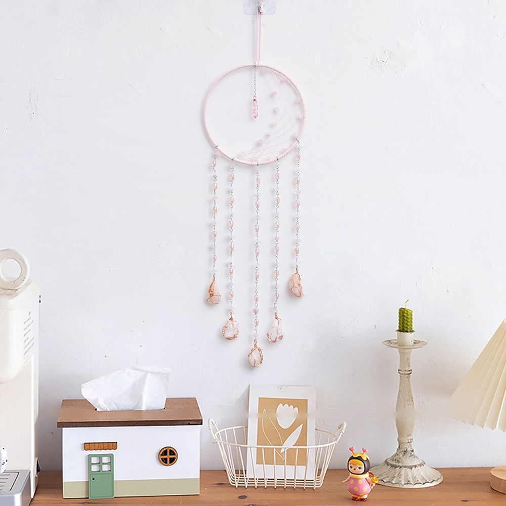 Natural Stone Crystal Tassel Dream Suncatcher MK2ZCAS6H7HLS139