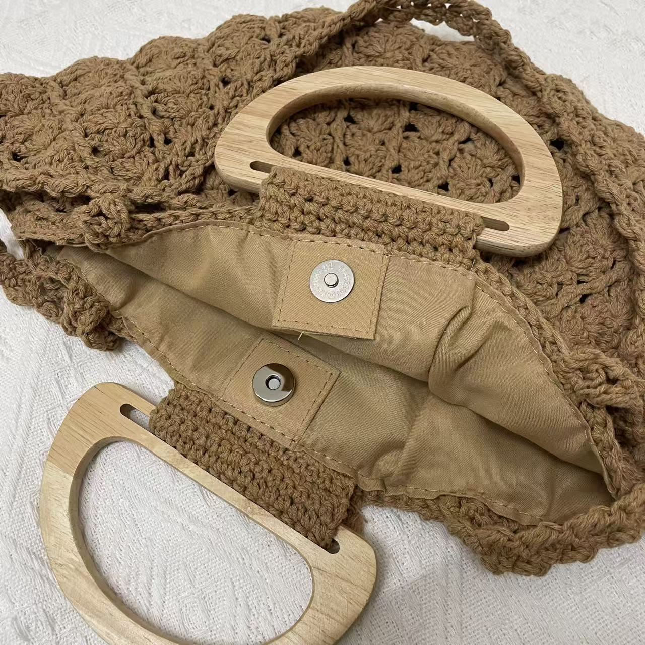 Crochet Shell Tote Bag - DippedShop Wholesale - #5363